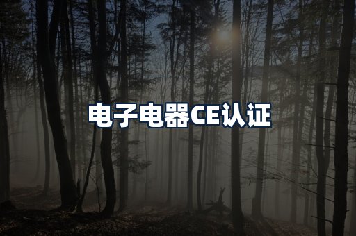 电子电器CE认证